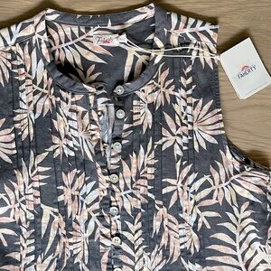 NWT Faherty Isha dress in Trooical Palm print; XS